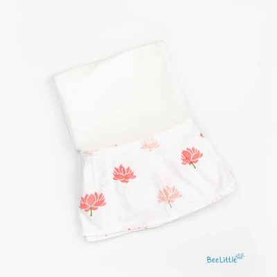 Lotus - Beelittle Premium Organic Cotton Baby Thottil Cradle | Soft, Breathable & Portable