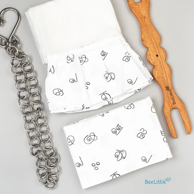 Love For Tamil - Beelittle Premium Cotton Baby Thottil Cradle | Soft, Breathable & Portable