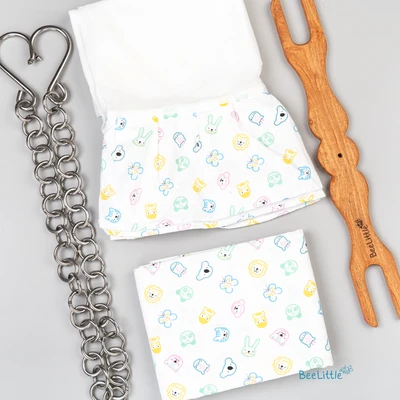 Wild Tales - Beelittle Premium Organic Cotton Baby Thottil Cradle | Soft, Breathable & Portable