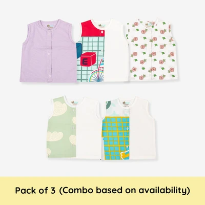 Assorted 3-Pack Organic Cotton Jabla