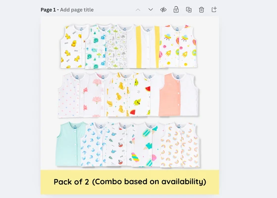 Assorted  2-Pack Organic Cotton Jabla