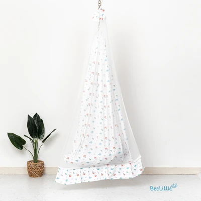 Sea splash - Beelittle Premium Organic Cotton Baby Thottil Cradle | Soft, Breathable & Portable