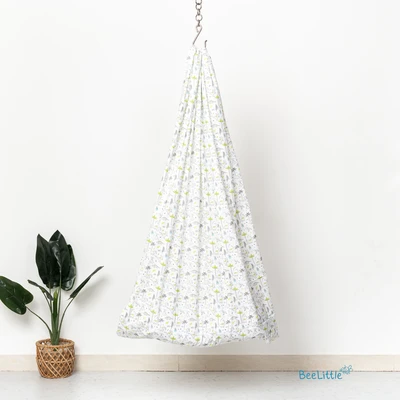 Dino coco - Beelittle Premium Organic Cotton Baby Thottil Cradle | Soft, Breathable & Portable
