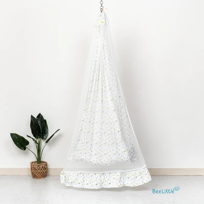 Dino coco - Beelittle Premium Organic Cotton Baby Thottil Cradle | Soft, Breathable & Portable