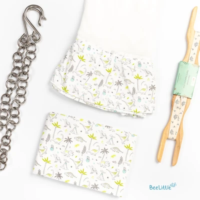 Dino coco - Beelittle Premium Organic Cotton Baby Thottil Cradle | Soft, Breathable & Portable