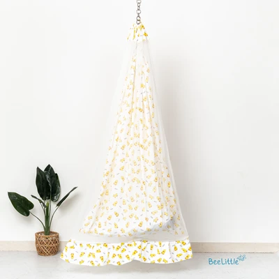 Quackling - Beelittle Premium Organic Cotton Baby Thottil Cradle | Soft, Breathable & Portable