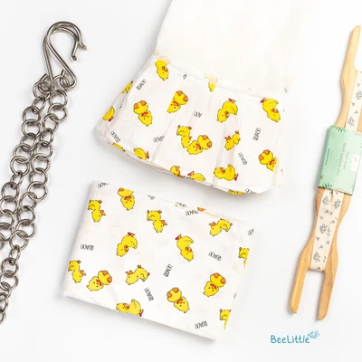 Quackling - Beelittle Premium Organic Cotton Baby Thottil Cradle | Soft, Breathable & Portable