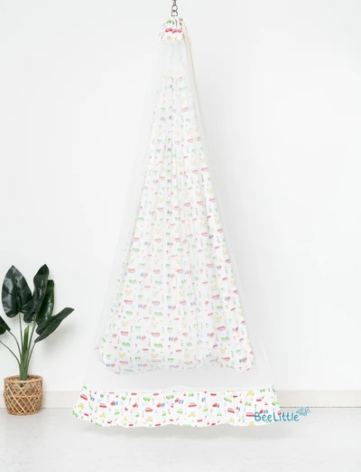 Beep Build - Beelittle Premium Cotton Baby Thottil Cradle | Soft, Breathable & Portable