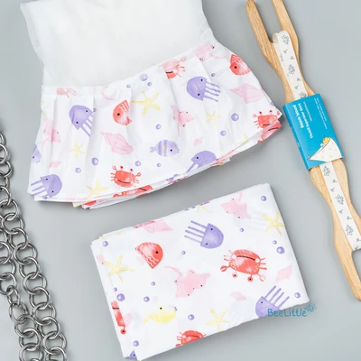 Floaty Friends - Beelittle Premium Cotton Baby Thottil Cradle | Soft, Breathable & Portable