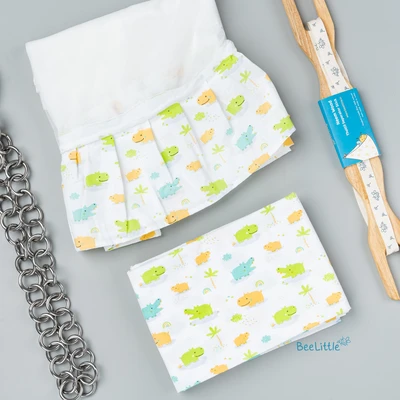 Hippo Grove - Beelittle Premium Cotton Baby Thottil Cradle | Soft, Breathable & Portable