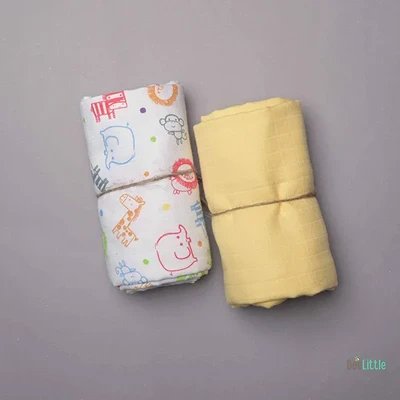 Zoo Party – Organic Muslin Cotton Baby Swaddle Blanket