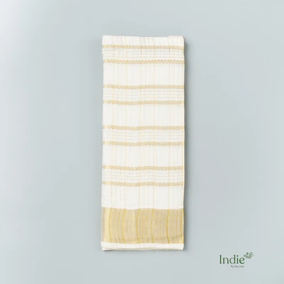 Imperial Gold Grid Dhoti