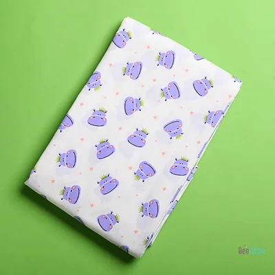 Hippo Hurray - Beelittle Premium Organic Cotton Baby Thottil Cradle | Soft, Breathable & Portable