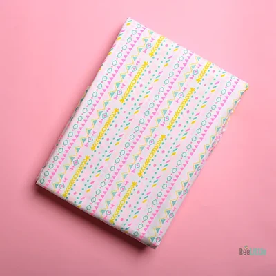 Neon Vector - Beelittle Premium Organic Cotton Baby Thottil Cradle | Soft, Breathable & Portable