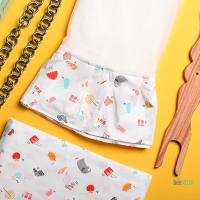 Alpha Beta - Beelittle Premium Organic Cotton Baby Thottil Cradle | Soft, Breathable & Portable