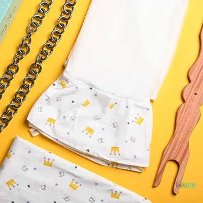 Crown A Little - Beelittle Premium Organic Cotton Baby Thottil Cradle | Soft, Breathable & Portable