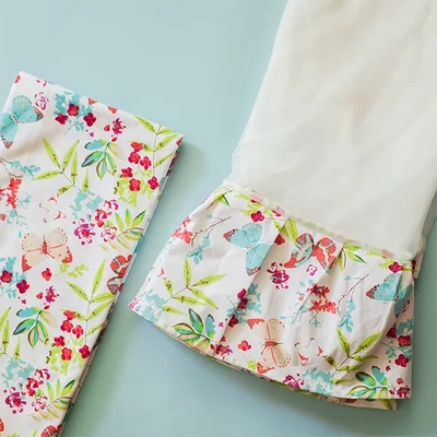 Pretty Butterfly - Beelittle Premium Organic Cotton Baby Thottil Cradle | Soft, Breathable & Portable