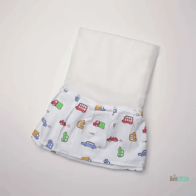 Traffic jam - Beelittle Premium Organic Cotton Baby Thottil Cradle | Soft, Breathable & Portable