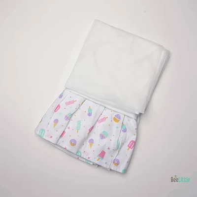 Sugar rush - Beelittle Premium Organic Cotton Baby Thottil Cradle | Soft, Breathable & Portable