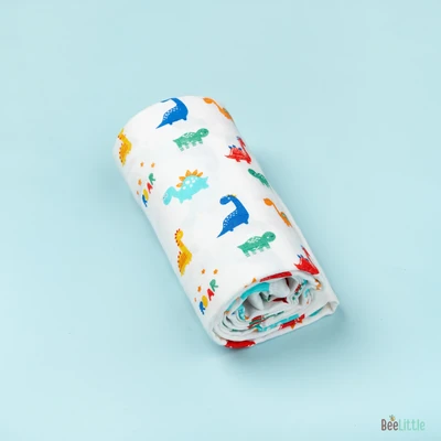 Dino Mite – Organic Muslin Cotton Baby Swaddle Blanket