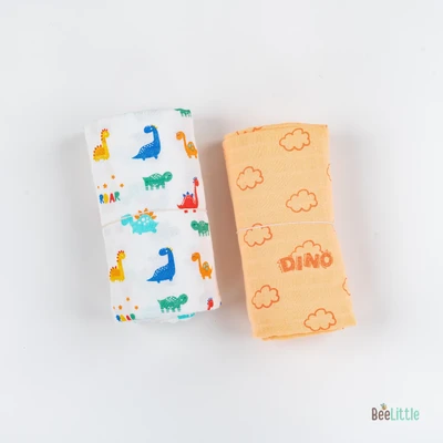 Dino Mite – Organic Muslin Cotton Baby Swaddle Blanket