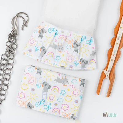 Rainbow Koala - Beelittle Premium Organic Cotton Baby Thottil Cradle | Soft, Breathable & Portable