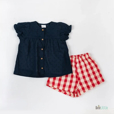 Checks in Red - 6-12m