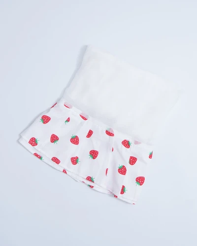 Very Berry Strawberry - Beelittle Premium Organic Cotton Baby Thottil Cradle | Soft, Breathable & Portable