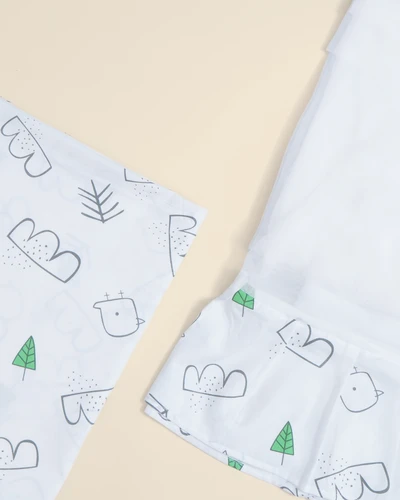 Bird on Tree - Beelittle Premium Organic Cotton Baby Thottil Cradle | Soft, Breathable & Portable