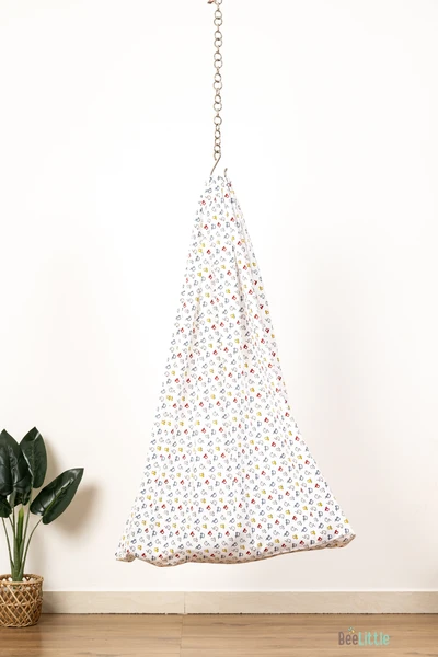 Fiat - Beelittle Premium Organic Cotton Baby Thottil Cradle | Soft, Breathable & Portable