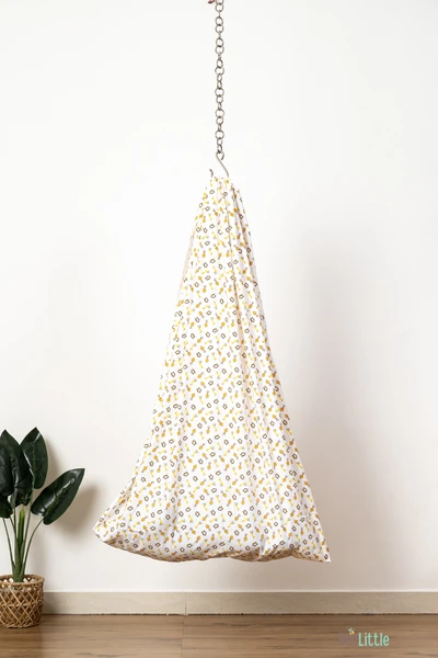 Penquins - Beelittle Premium Organic Cotton Baby Thottil Cradle | Soft, Breathable & Portable