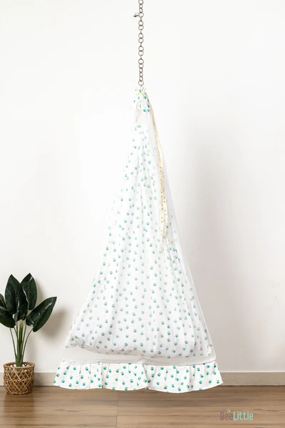 Night Man - Beelittle Premium Organic Cotton Baby Thottil Cradle | Soft, Breathable & Portable