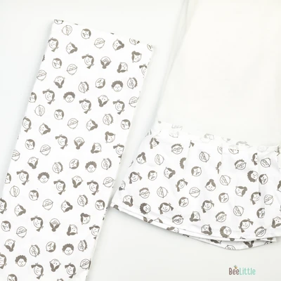 Little Faces - Beelittle Premium Organic Cotton Baby Thottil Cradle | Soft, Breathable & Portable