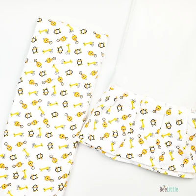 Penquins - Beelittle Premium Organic Cotton Baby Thottil Cradle | Soft, Breathable & Portable