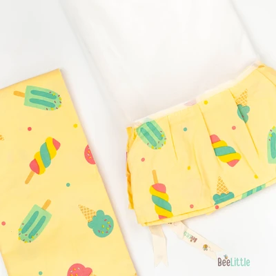 Candy Crush - Beelittle Premium Organic Cotton Baby Thottil Cradle | Soft, Breathable & Portable