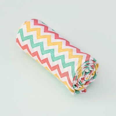 Zigzag – Organic Muslin Cotton Baby Swaddle Blanket