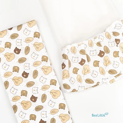 Woodland Bears - Beelittle Premium Organic Cotton Baby Thottil Cradle | Soft, Breathable & Portable